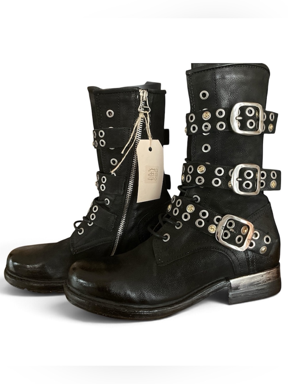 Black A.S.98 Archie Boots NWT size 39